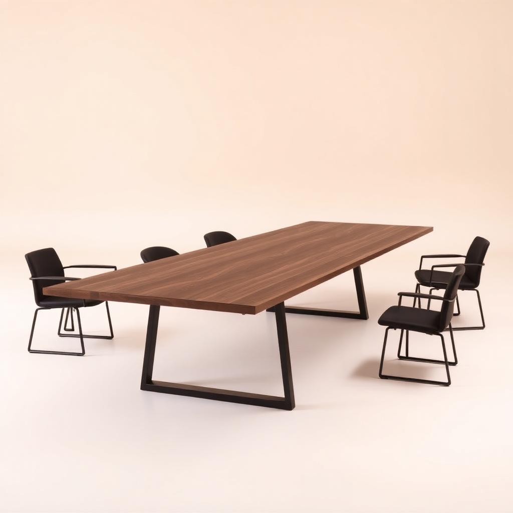 Mesa de Juntas Nogal 240cm