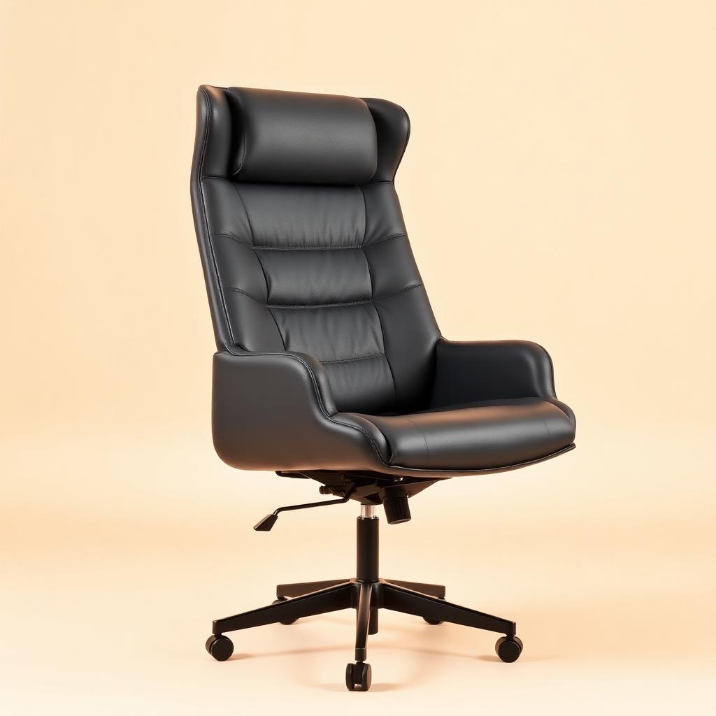 Silla Ejecutiva Piel Negra